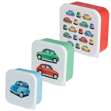 Load image into Gallery viewer, Set of Three Fiat 500 Lunchboxes
