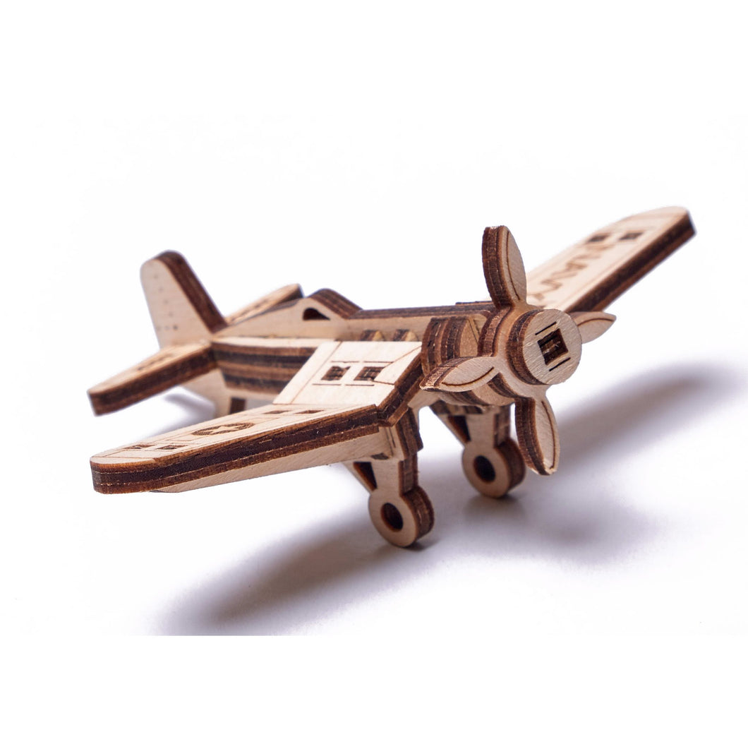 Mini Mechanical 3D Puzzle - Plane Corsair