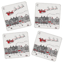 Load image into Gallery viewer, Santa&#39;s Sleigh Coaster Set of 4
