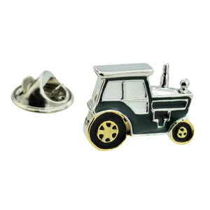 Green and Gold Tractor Lapel Pin Badge