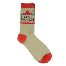 Load image into Gallery viewer, Dad&#39;s Army Don&#39;t Panic Socks
