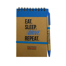Load image into Gallery viewer, Eat Sleep Drive Repeat Mini Notebook &amp; Pen
