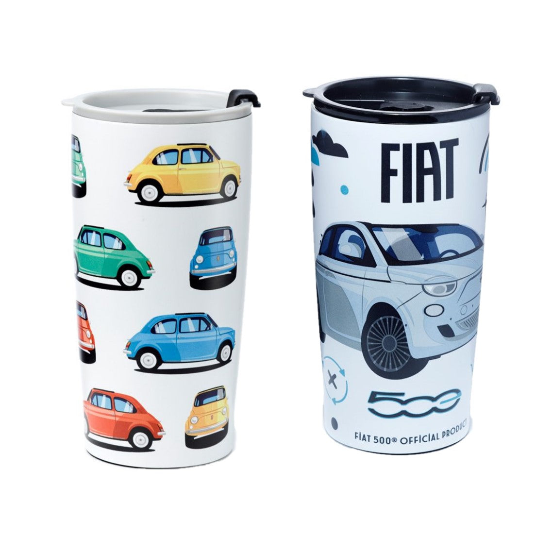 Stainless Steel Coffee Thermos Mug For Fiat 500 500C 500X Aegea