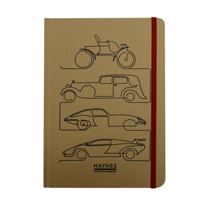 Car Hard Cover Ruled Notebook