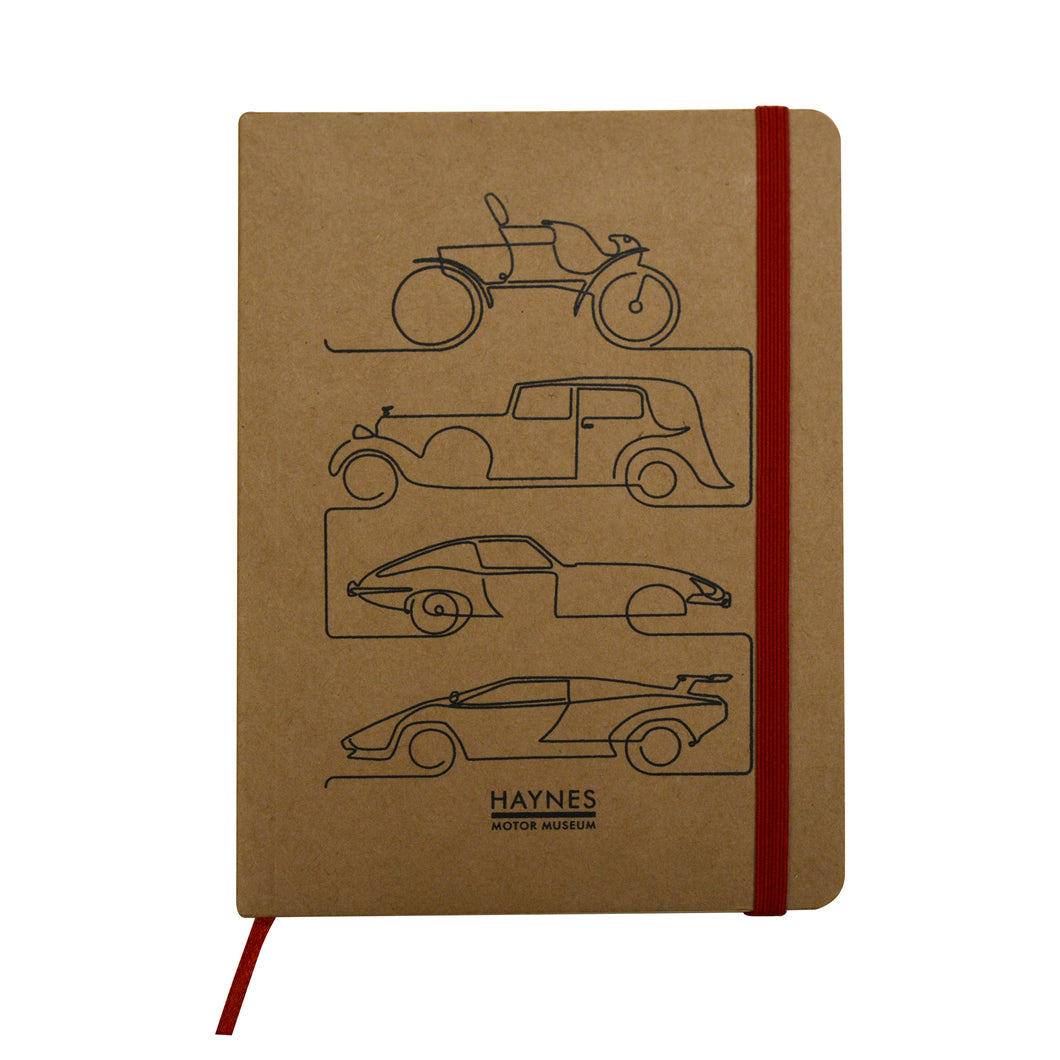 Car Paperback Ruled Notebook