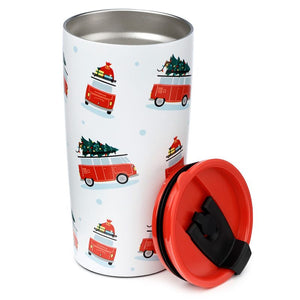 Christmas VW T1 Camper Hot & Cold Cup