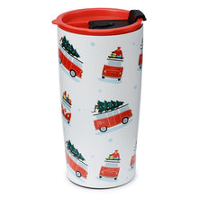 Load image into Gallery viewer, Christmas VW T1 Camper Hot &amp; Cold Cup
