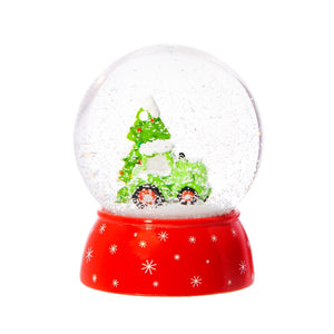 Christmas Tractor Snow Globe